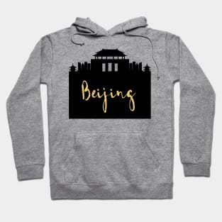 BEIJING CHINA DESIGNER SILHOUETTE SKYLINE ART Hoodie